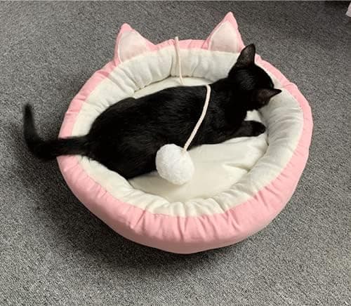 Katteseng beroligende kattesenger katte soveplass rosa