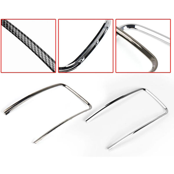 Silver Car Cup Holder Trim Ring Console Box Storage Box Electroplating Strip for 2009-2013