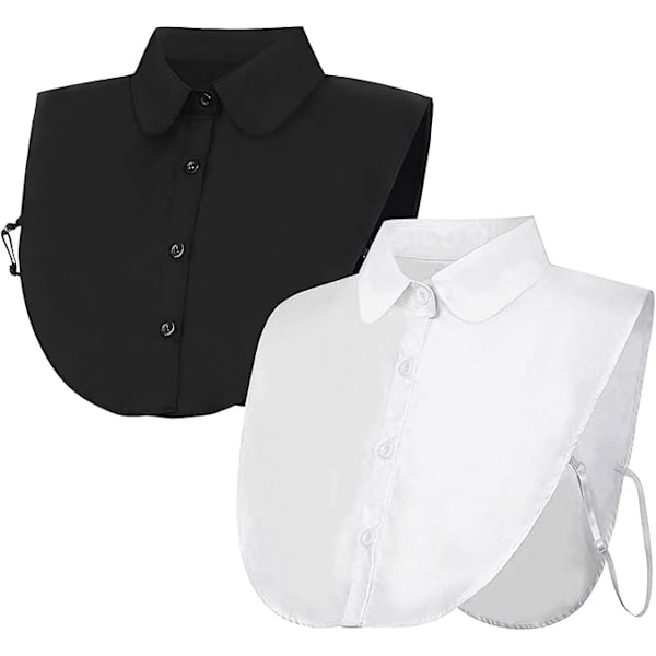 2-Pack - Detachable Collar - Black & White - (S/L) 125