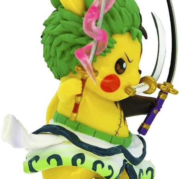 Anime Pikachu Cosplay Roronoa Zoro Actionfigur One Piece Anime Leksak KLB