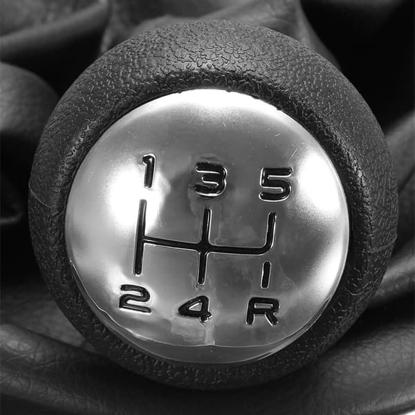 5-gears Gearknop + Ægte Læder Støvbeskyttelse Gaiter Syet