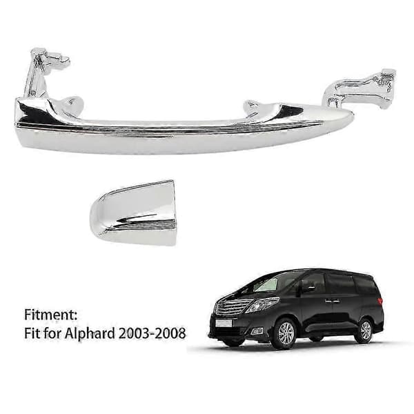 Utvendig Kromhåndtak for Bakre Skyvedør Venstre Høyre Passer Alphard 2003-2008