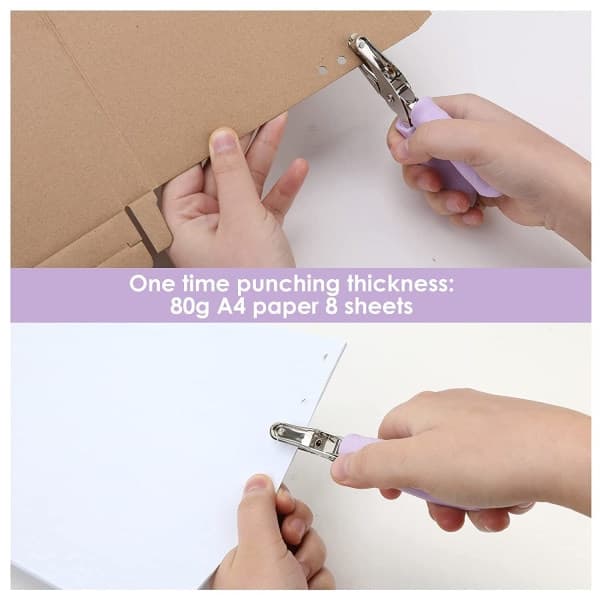 Single Hole Punch 1/4 Inch (6mm) for Home, Office, and School