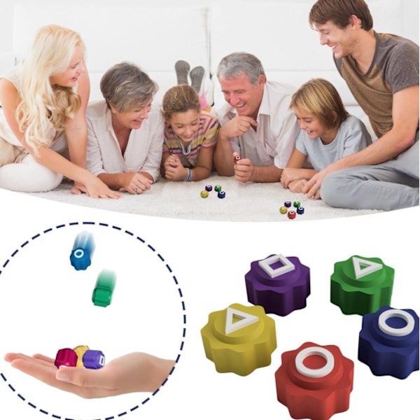Koreanskt Traditionellt Gonggi-Spel – Stenkastningsspelset - Gonggi Stenkastningsspel Inspirerat av Squid Game 2 (5 st + Bas) triangle