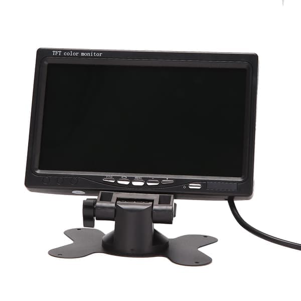 12V-24V 7-tums TFT LCD färg-HD-skärm för bil, CCTV-backkamera