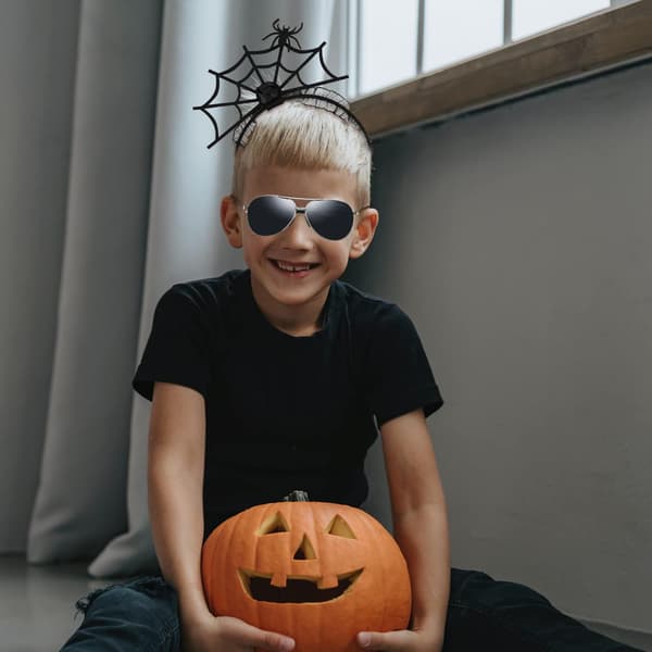 3-pakning Halloween-dekor skumle pannebånd, spindelvev-pannebånd edderkopp