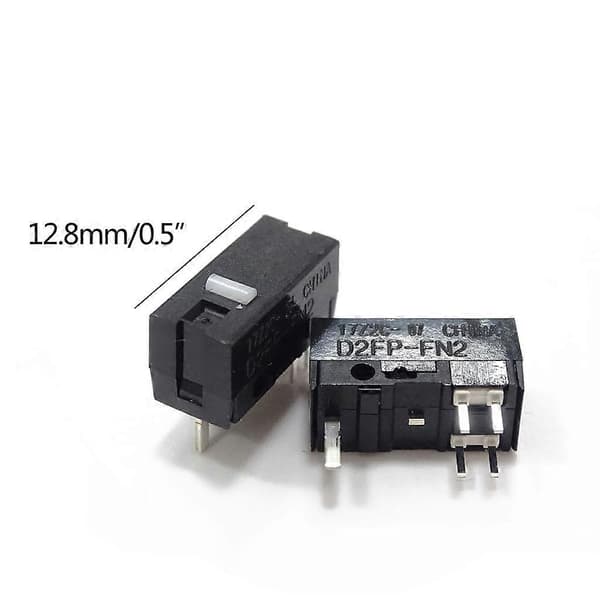 2 Stykker Strike Light Mus Mikro Switch Mus - Mikro Knap D2FP-FN2 til ASUS ROG Gladius III AimPoint 36K 80 Millioner