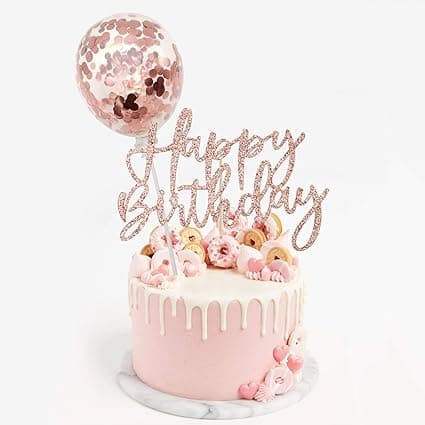 Rosaguld Kagepynt (1 År), Rosaguld Ballon Kagepynt D D