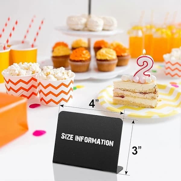 20 Pcs Mini Chalkboards 10 x 7.6 cm, Buffet Labels, Food Labels, Party Table Signs