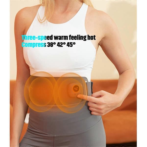 Heating EMS Muscle Stimulator Abdominal Body Massage Slimming Belt Electric Smart Toner ABS Trainer