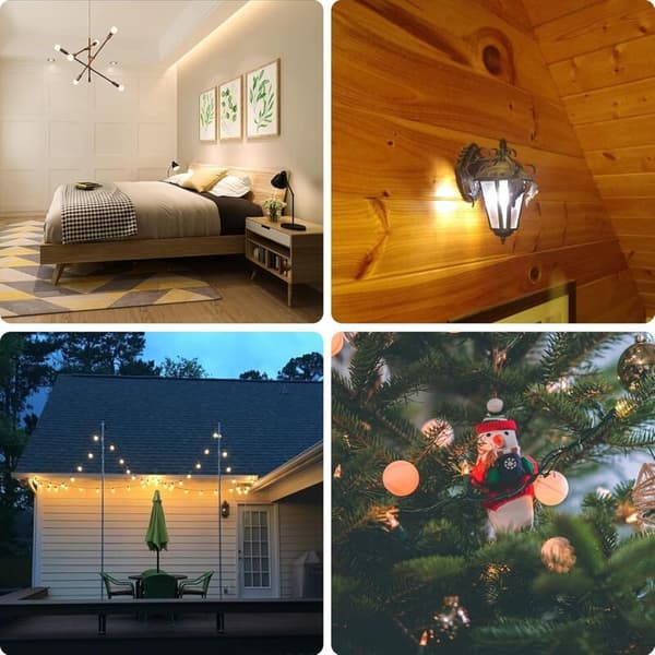 B22 3W Bayonet LED Bulb, Mini Globe Golf Ball Bulb B22 G45, Warm White 3000K, 280LM, Non-dimmable, 10-pack