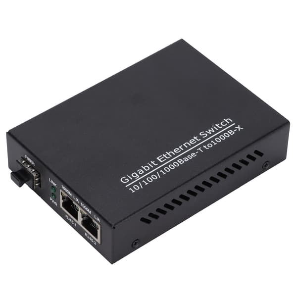 2-portars Gigabit Ethernet-switch TBC-MC3712E-SFP Plug Play Stabil Robust Datornätverksswitchar 100-240V US-kontakt