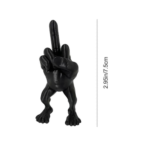 Långfingerfigur med ben, Intressant udda långfingerstaty