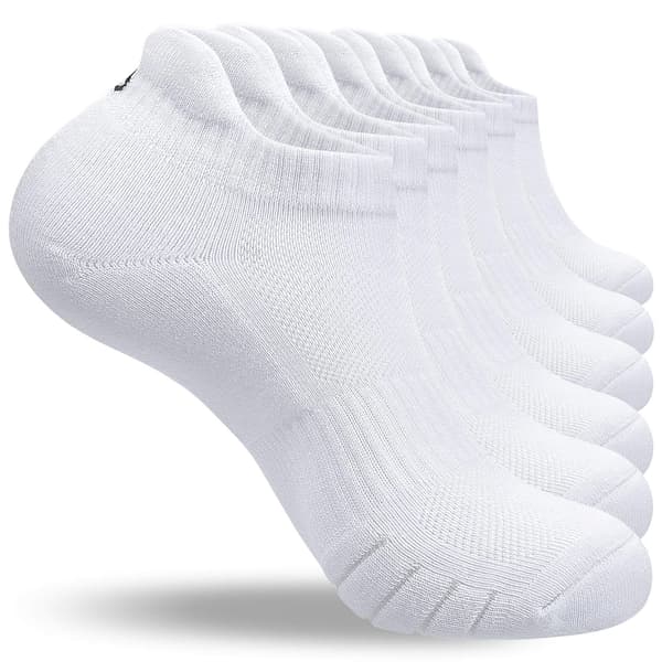par sneakersokker, bomuldssportsstrømper, løbestrømper, hvid