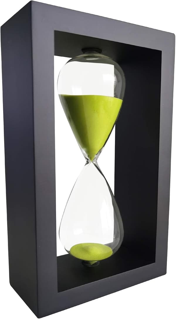 Grøn sandtimer timeglas 30 minutter minutter hjem ornament af