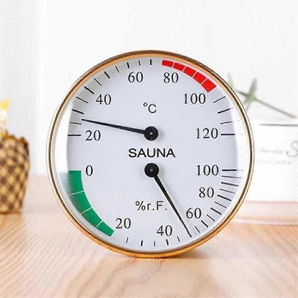 Sauna 2 i 1 Termometer Hygrometer, Indendørs Fugtighed Temperaturmåler til Badeværelse Dampbad