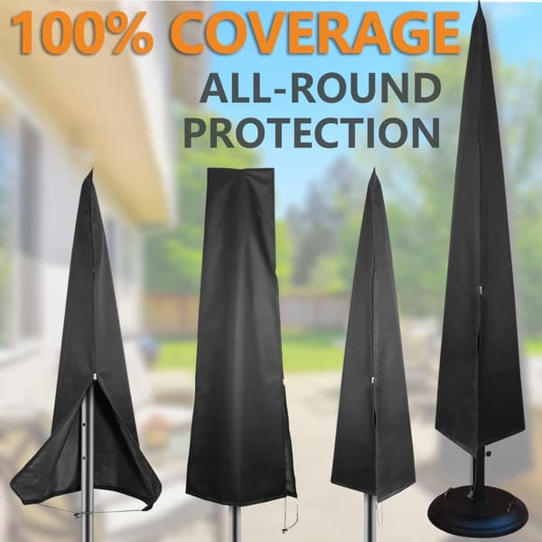 Parasol Cover - 190x50x30cm - Standing Parasol - Robust & Durable - Waterproof Parasol Cover 600D - With Zipper, Drawstring and Storage Bag