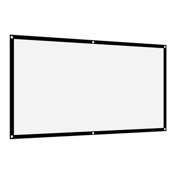 16:9 Thickened Portable Non-crease Soft White Polyester Projector Screen (84 inch)