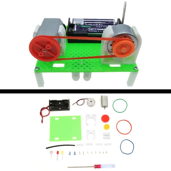 Minigenerator Elektrisk transmissionshjul til børn Fysisk eksperiment Læringsgave
