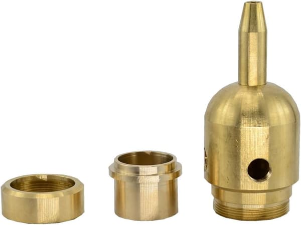 Messing søyle fyrverkeri vannfontene dyse sprinklerhode for hagebassengdam