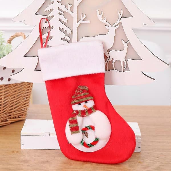 Julepynt Juledekorationer 21 cm eksklusive julestrømper Julegaveposer ældre stil strømper
