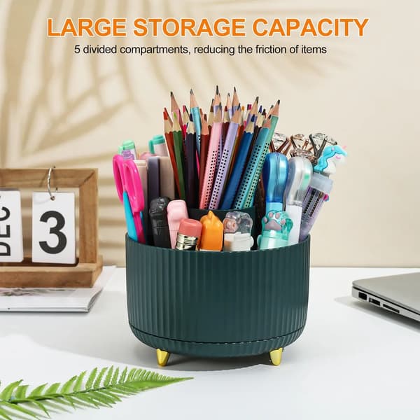 360° Rotating Desk Organizer Spice Rack Rotating Refrigerator Organizer, for Kitchen Pantry Cabinet Storage