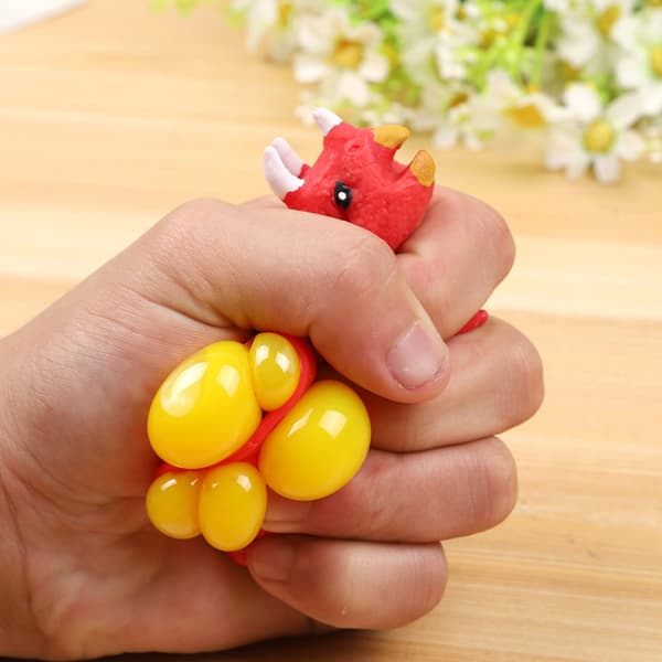 Sæt med 3 anti-stress Squishy flerfarvede håndtræningsbolde, Sl