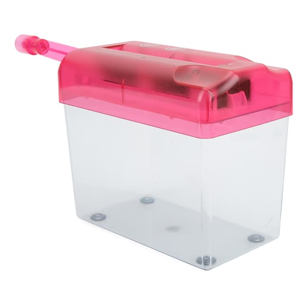 Manual Shredder Fully Transparent Silent Compact Structure Non-Slip Mini Shredder for Office School