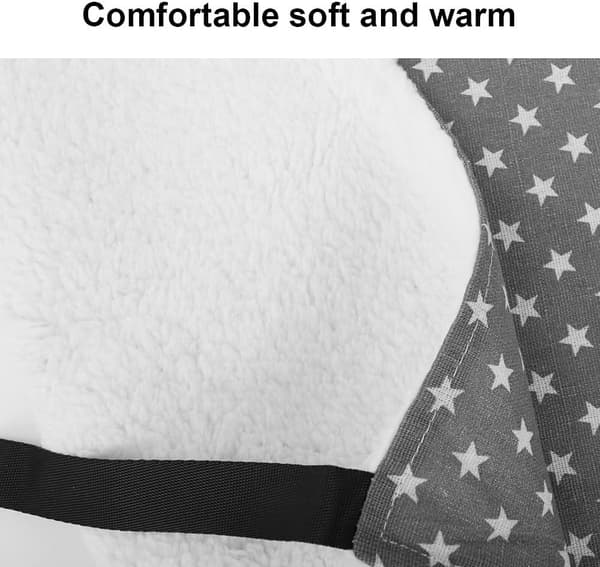 Warm Cat Hammock, Breathable Plush Cat Bed with Adjustable Straps - S - 27x27 cm (LxW)
