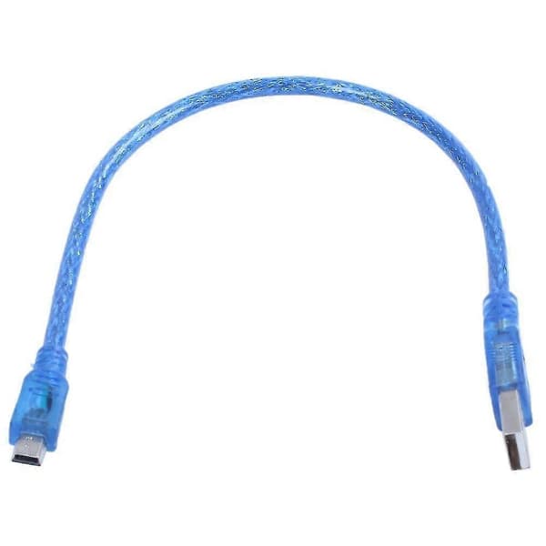 Ny USB 2.0 A til Mini USB B 5-pinners datakabeladapterkonverterer 1 fot