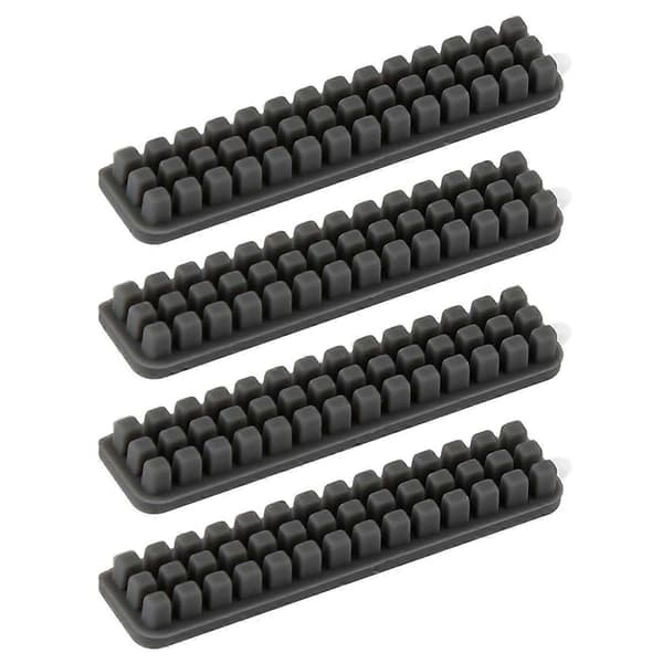 4 pcs for A1 Heatbed Nozzle Wiper Spare Parts 3D Printer Heatbed Silicone Cleaning Tool Gray Gray