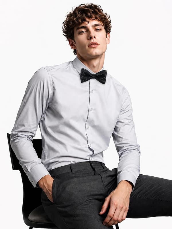 Paljettirusetit miehille strassilla, kimalteleva musta ruudullinen - Black Plaid