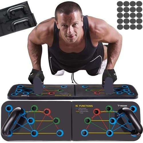 Push-up Board with Resistance Bands - Train Chest & Arms
