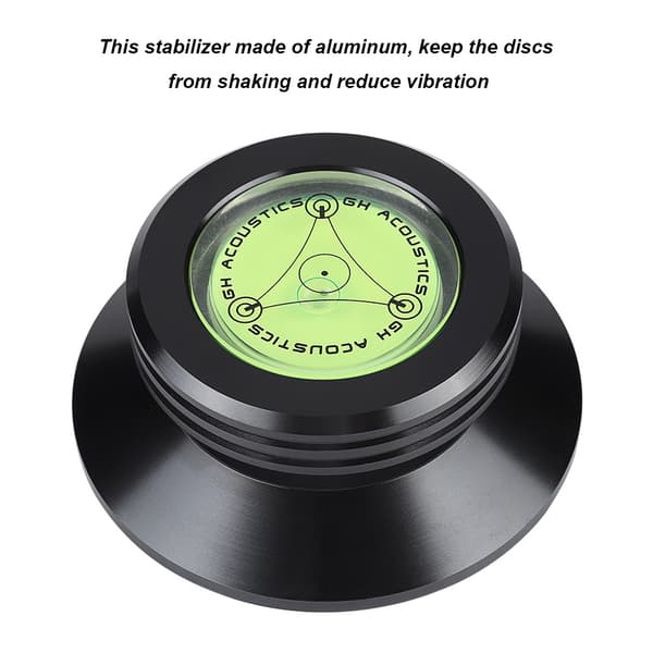 NEW Black Record Weight Clamp for LP Vinyl Turntable Metal Disc Stabilizer