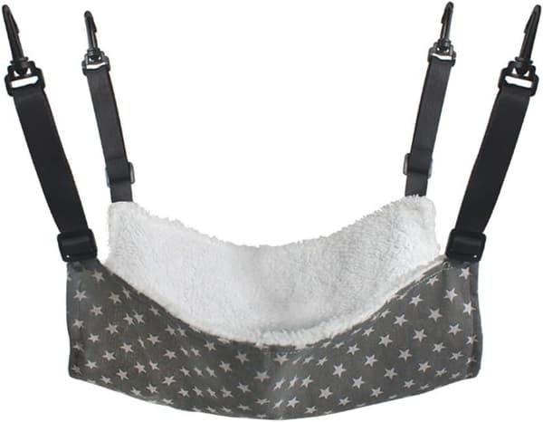 Warm Cat Hammock, Breathable Plush Cat Bed with Adjustable Straps - XL - 57x47 cm (LxW)