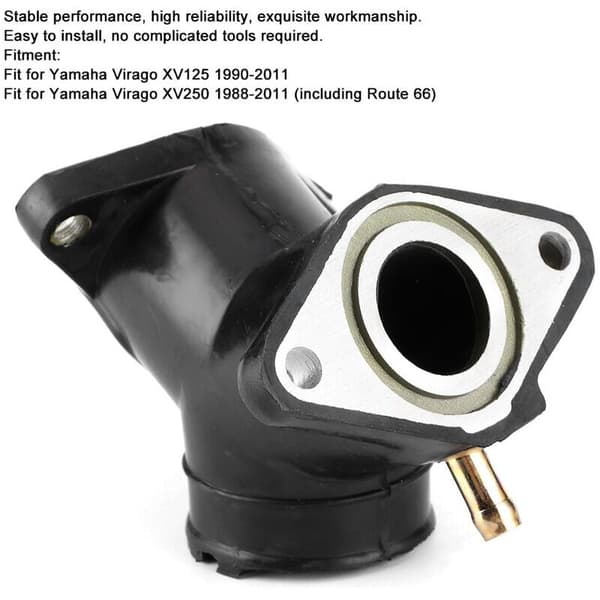 Motorcykel Karburator Interface Joint Boot Tilbehør Indsugningsrør Karburator Boot Passer til Virago XV125 XV250