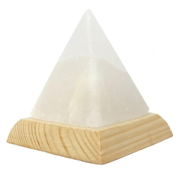 Himalaya Pyramide USB Saltkrystall Fargeendring LED-lampe 500