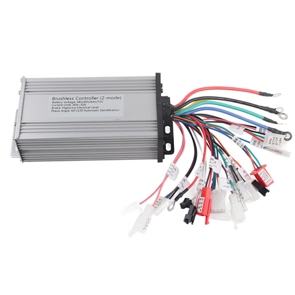 12Tube Dual Mode Rectangula E‑Bike Brushless Speed Motor Controller for Electric Scooter