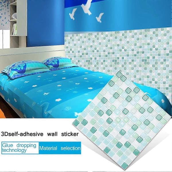 3D Self-Adhesive Tile Wall Sticker for Kitchen and Bathroom Home Decor DIY Wallpaper