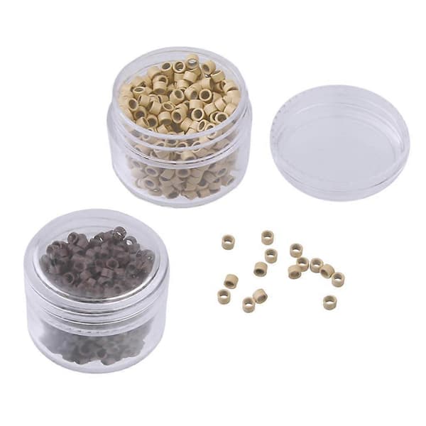 1000 stk silikonforede Nano Loops for justering av Nano Hair Extension Tool