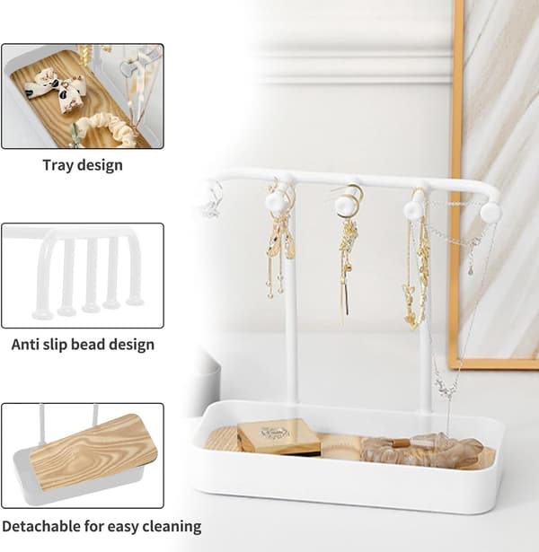 1 - Del - Smyckesställ - Organisationslåda - Smyckesdisplay - Displayställ - Örhängesställ - Halsbandsdisplay - Lyxig