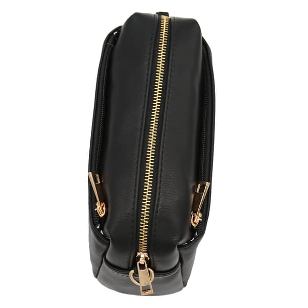 Liten Crossbody-veske med Tre Glidelåser