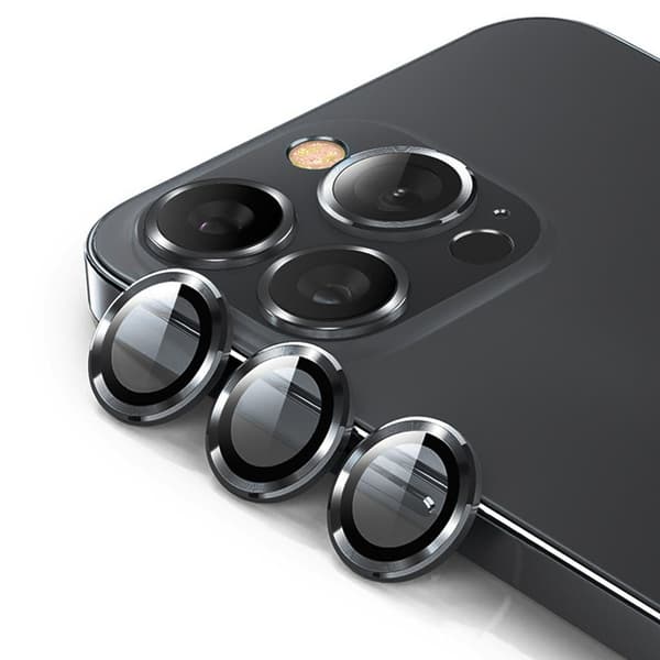 Skærmbeskytter i hærdet glas til iPhone 15 Pro/15 Pro Max - Sort