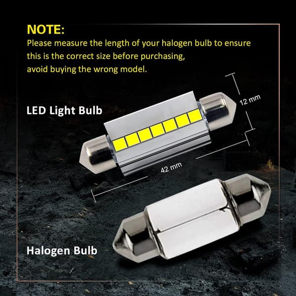 42mm LED-pære 211-2 578 212-2 Brug LED til kuppelbelysning Interiør Gør