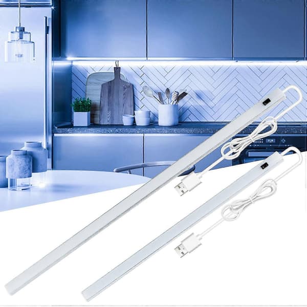 5v USB LED-stripe Skrivebordslampe Håndviftebryter Bevegelsessensorlampe Studierom Under Skap Kjøkkenlys