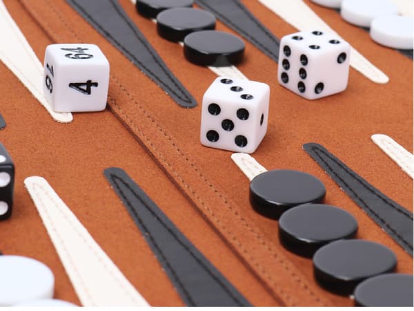 3-i-1 sjakk, backgammon og damsett - Reisespill for voksne