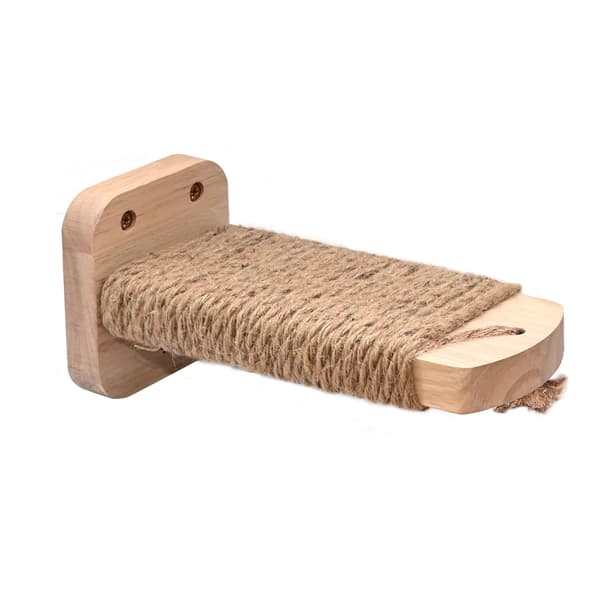 Cat Climbing Wall, with Craft Insert, 2 cm Solid Rubber Wood, for Cat Play and Climbing, Maximum Load 35 kg