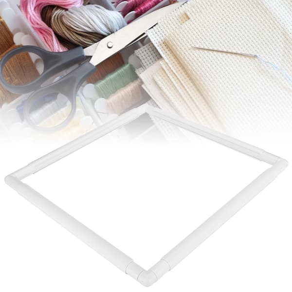 Square Embroidery Hoop DIY Hoop Cross Stitch Tool Handheld Rectangular Sewing Supplies 17 x 17 inch