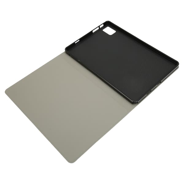 Tablet Case for Tab 12 Multi-Angle Adjustment Precise Holes PU Leather Drop-Proof Tablet Cover Black