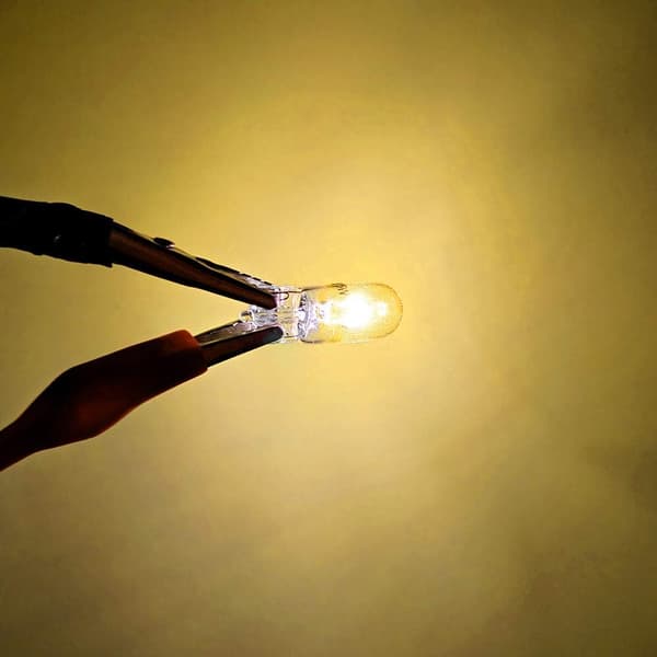 Gul - Miniatyr Standard Halogenlampe T10 W5W 194168501 Hjørne